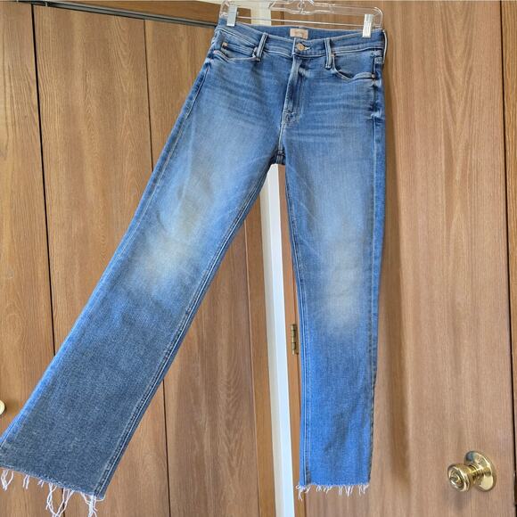 MOTHER The Mid Rise Dazzler Ankle Fray Jean Riding The Cliffside - Picture 4 of 11